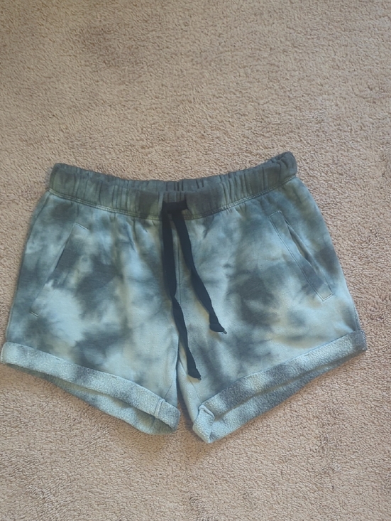 PINK Victoria's Secret Pants - PINK Victoria's Secret Gray Tie-Dye Athletic Shorts